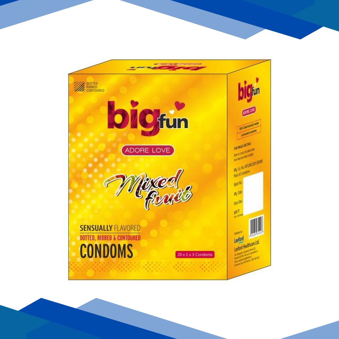 Bigfun Condoms – Mixed Fruit 3’s