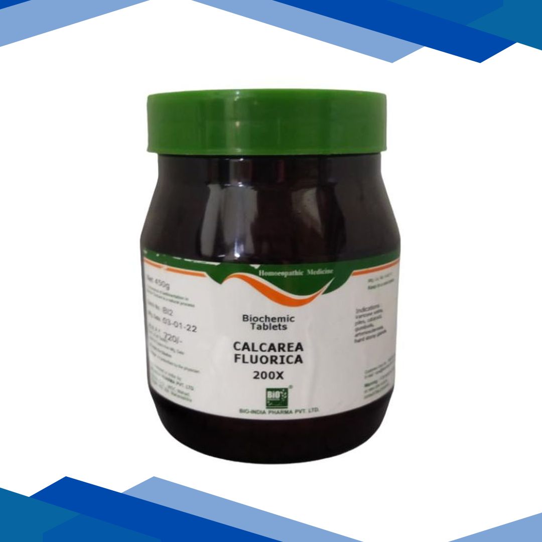 Bio-India’s Biochemic Tablet – Calcarea Fluorica 200X 450 gm