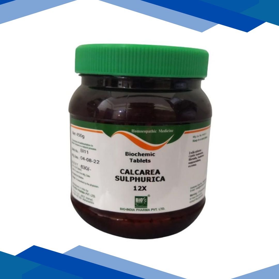 Bio-India’s Biochemic Tablet – Calcarea Sulphurica 12X 450 gm