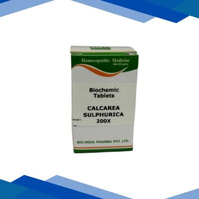 Bio-India’s Biochemic Tablet – Calcarea Sulphurica 200X 25 gm