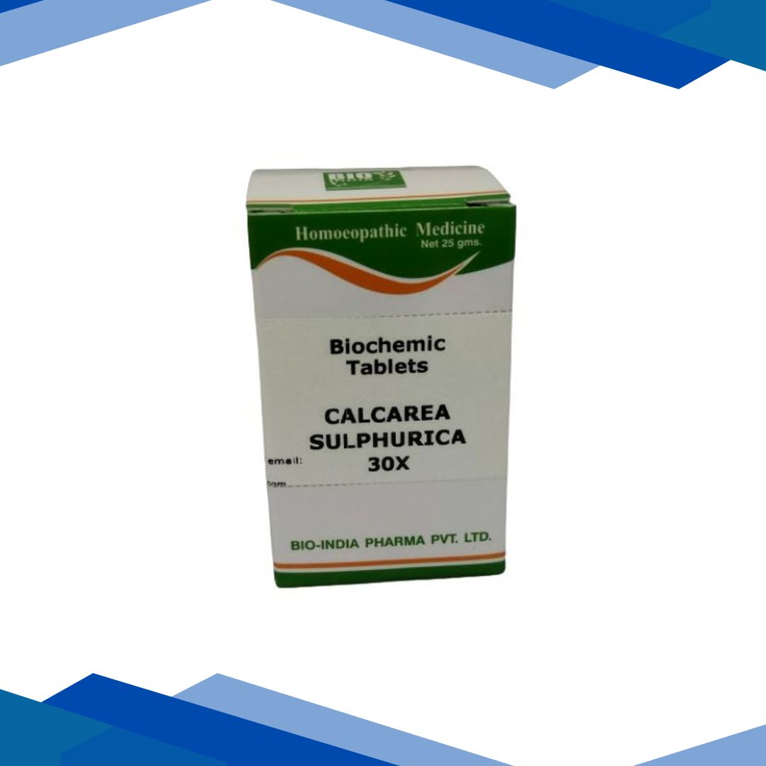 Bio-India’s Biochemic Tablet – Calcarea Sulphurica 30X 25 gm