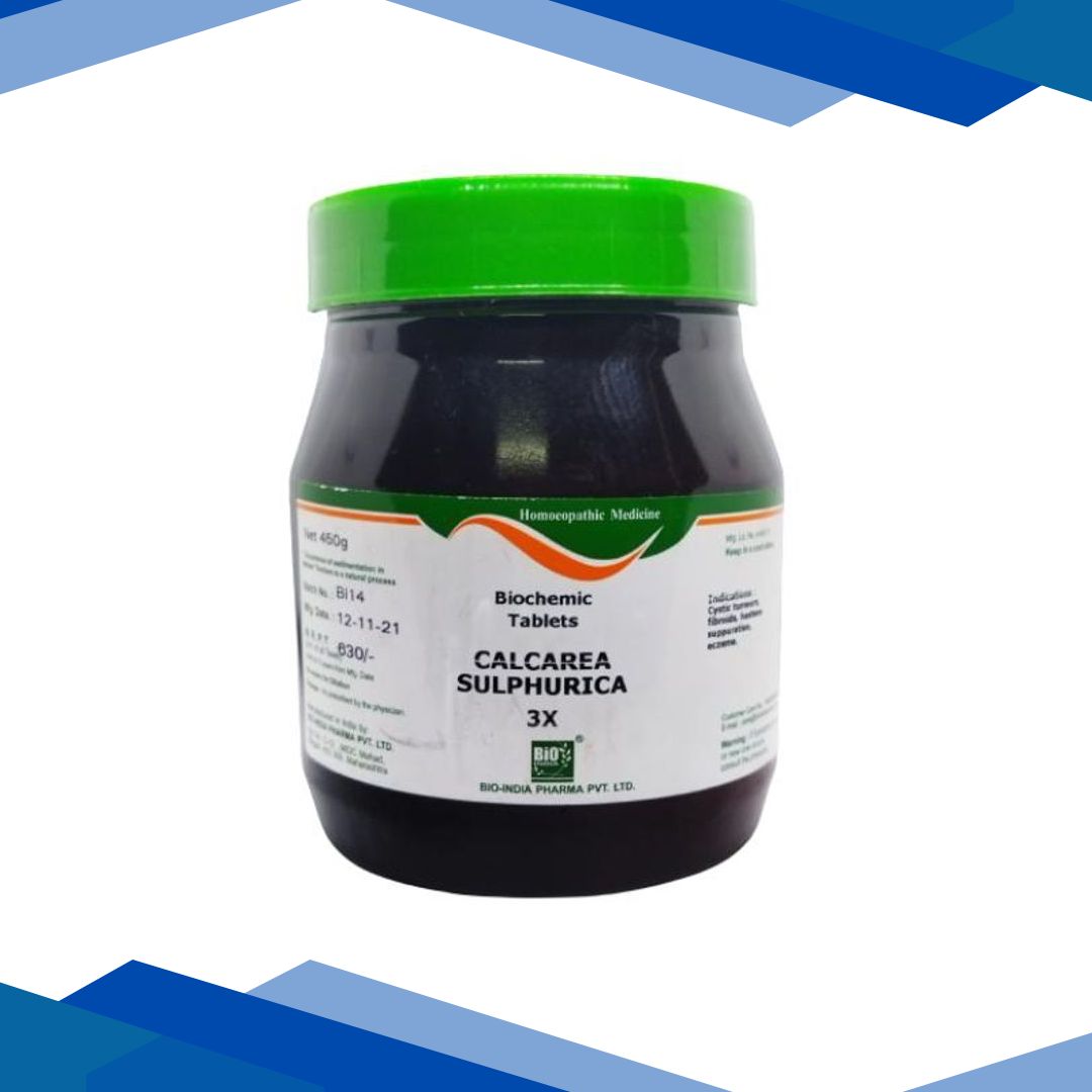 Bio-India’s Biochemic Tablet – Calcarea Sulphurica 3X 450 gm