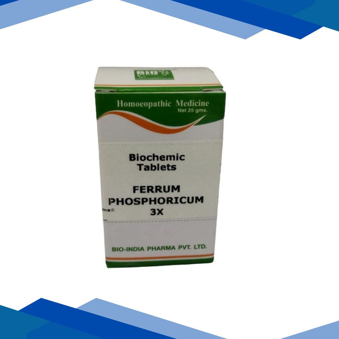 Bio-India’s Biochemic Tablet – Ferrum Phosphoricum 3X 25 gm