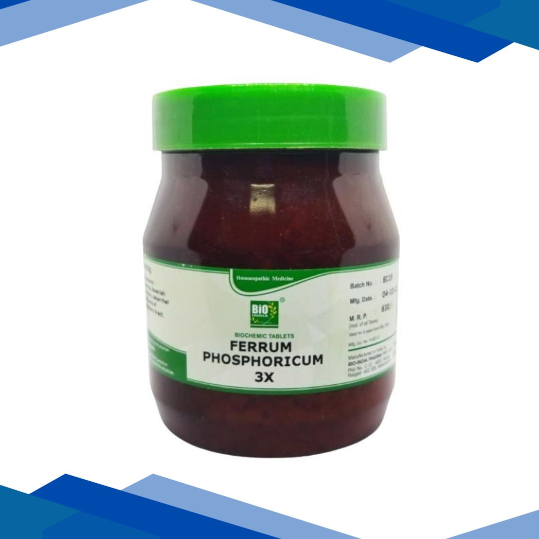 Bio-India’s Biochemic Tablet – Ferrum Phosphoricum 3X 450 gm