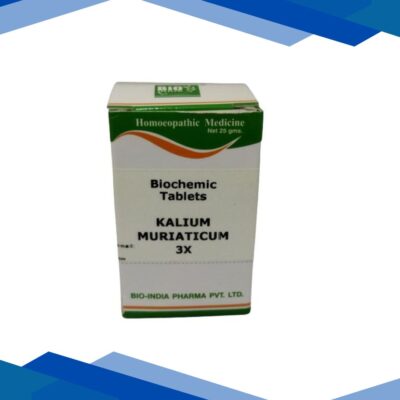 Bio-India’s Biochemic Tablet – Kalium Muriaticum 3X 25 gm