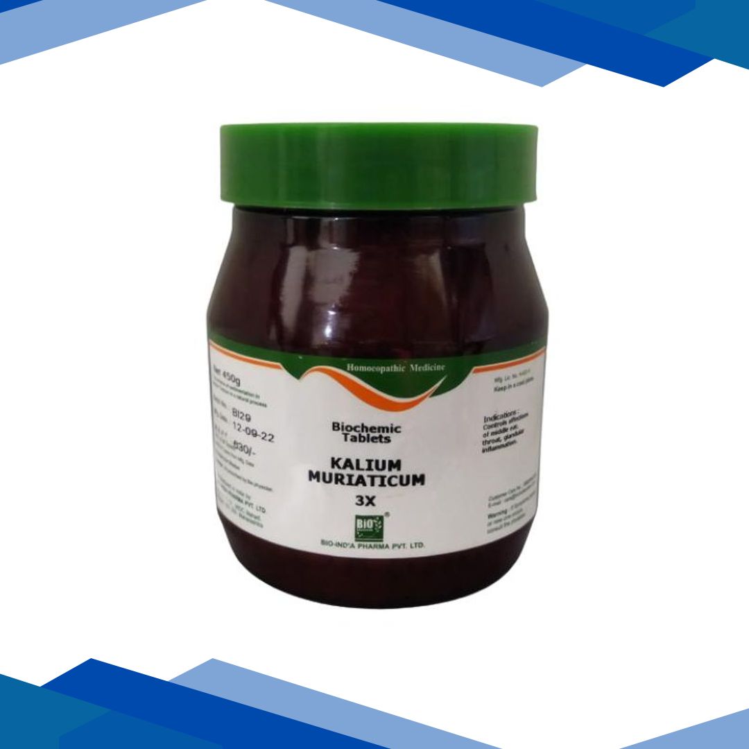 Bio-India’s Biochemic Tablet – Kalium Muriaticum 3X 450 gm