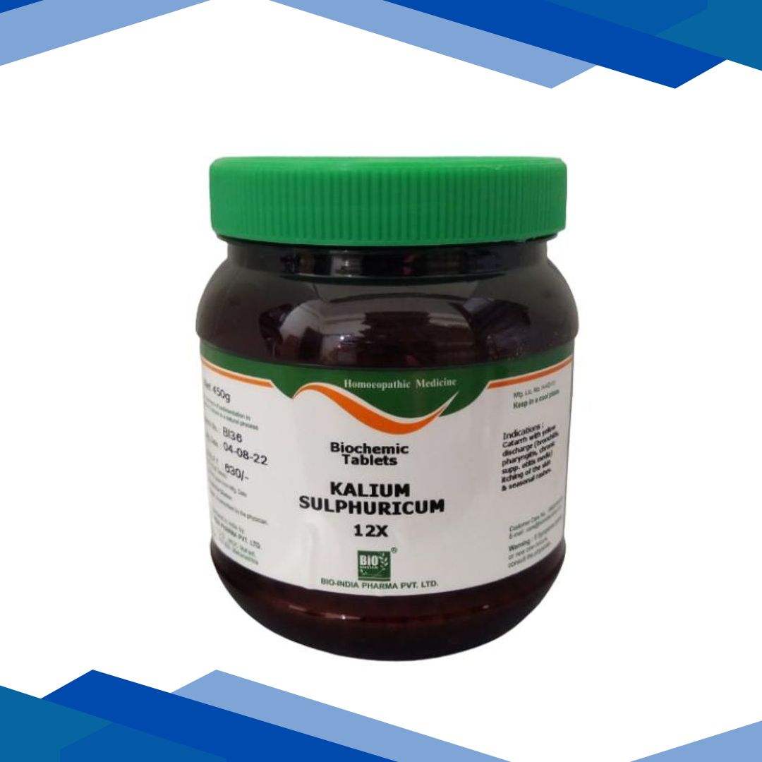 Bio-India’s Biochemic Tablet – Kalium Sulphuricum 12X 450 gm