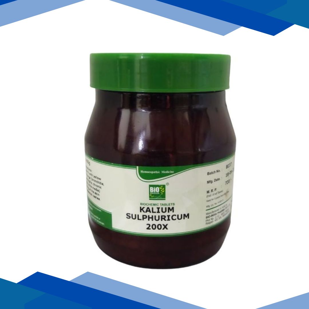 Bio-India’s Biochemic Tablet – Kalium Sulphuricum 200X 450 gm