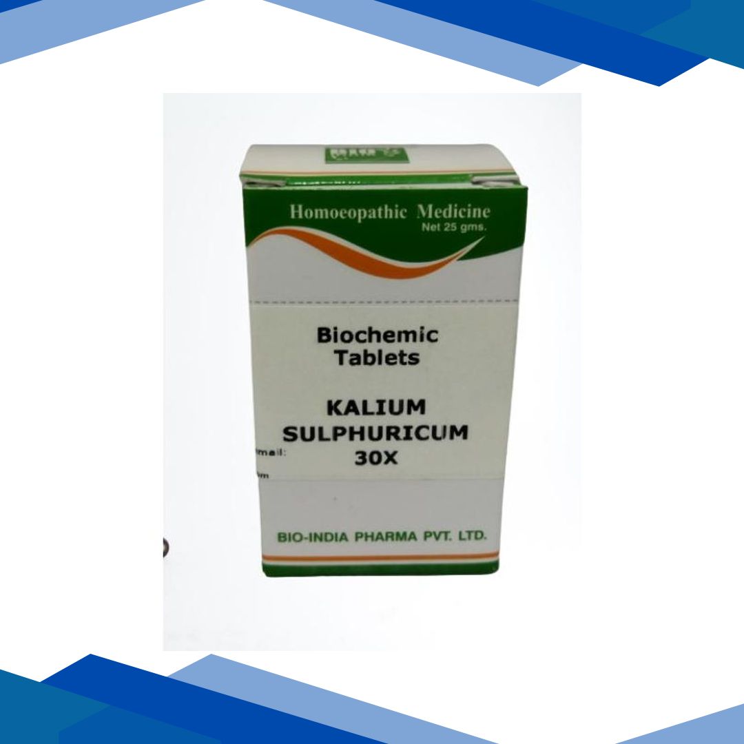 Bio-India’s Biochemic Tablet – Kalium Sulphuricum 30X 25 gm