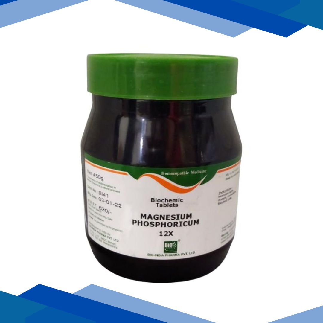 Bio-India’s Biochemic Tablet – Magnesium Phosphoricum 12X 450 gm