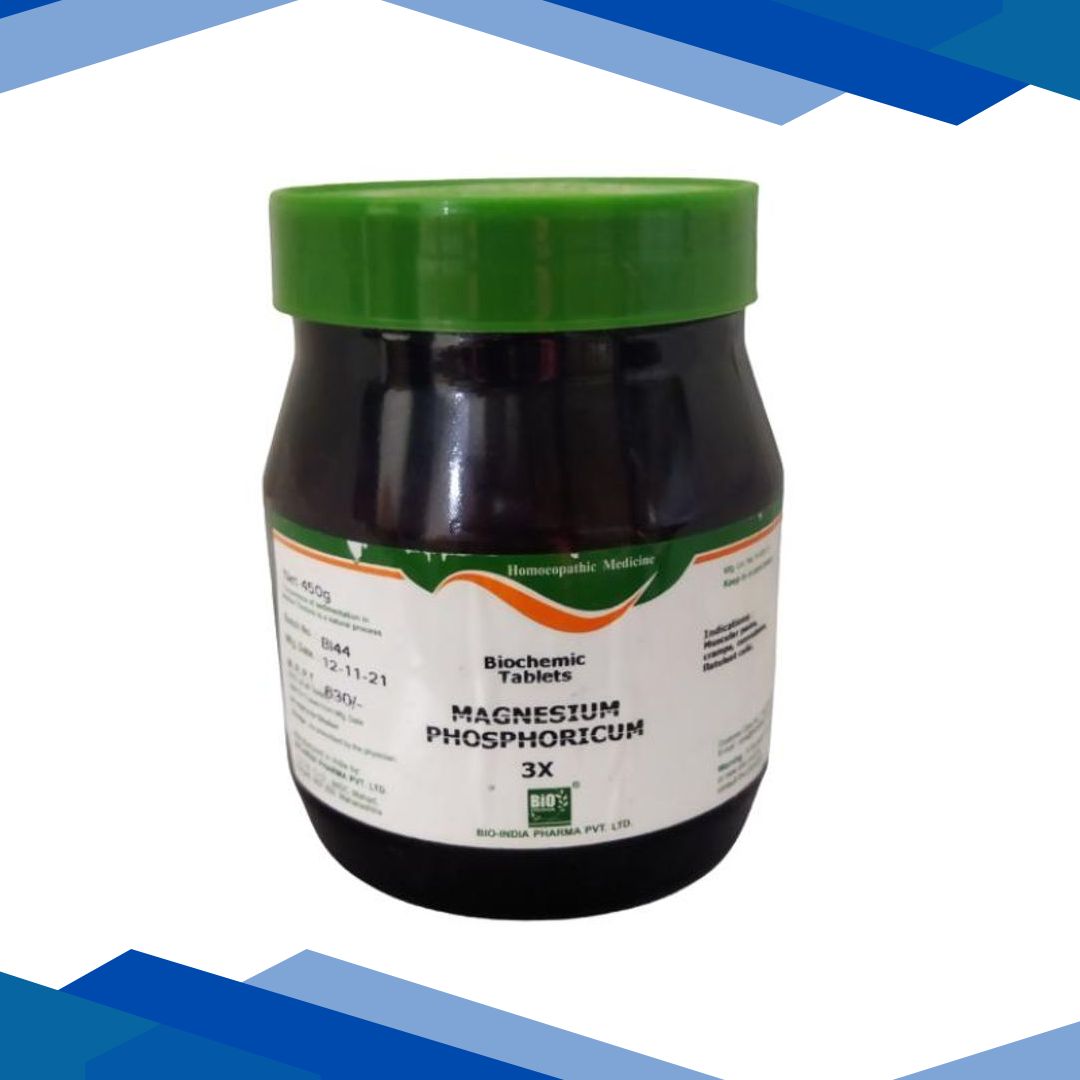 Bio-India’s Biochemic Tablet – Magnesium Phosphoricum 3X 450 gm