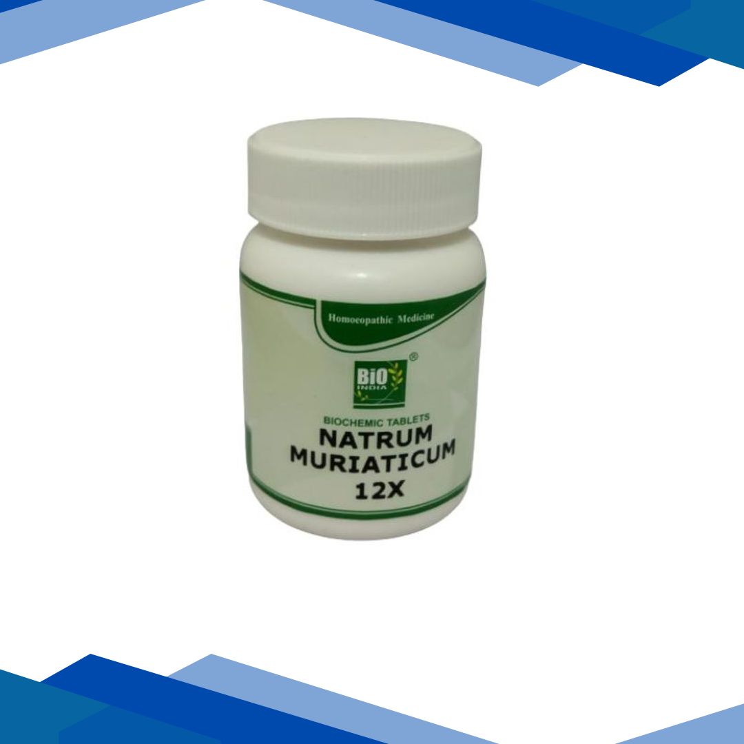 Bio-India’s Biochemic Tablet – Natrum Muriaticum 12X 25 gm