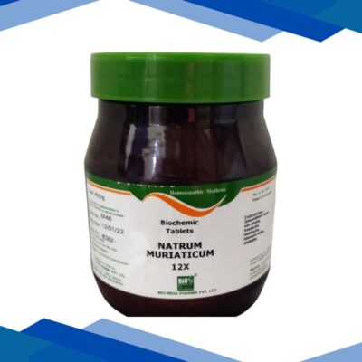 Bio-India’s Biochemic Tablet – Natrum Muriaticum 12X 450 gm