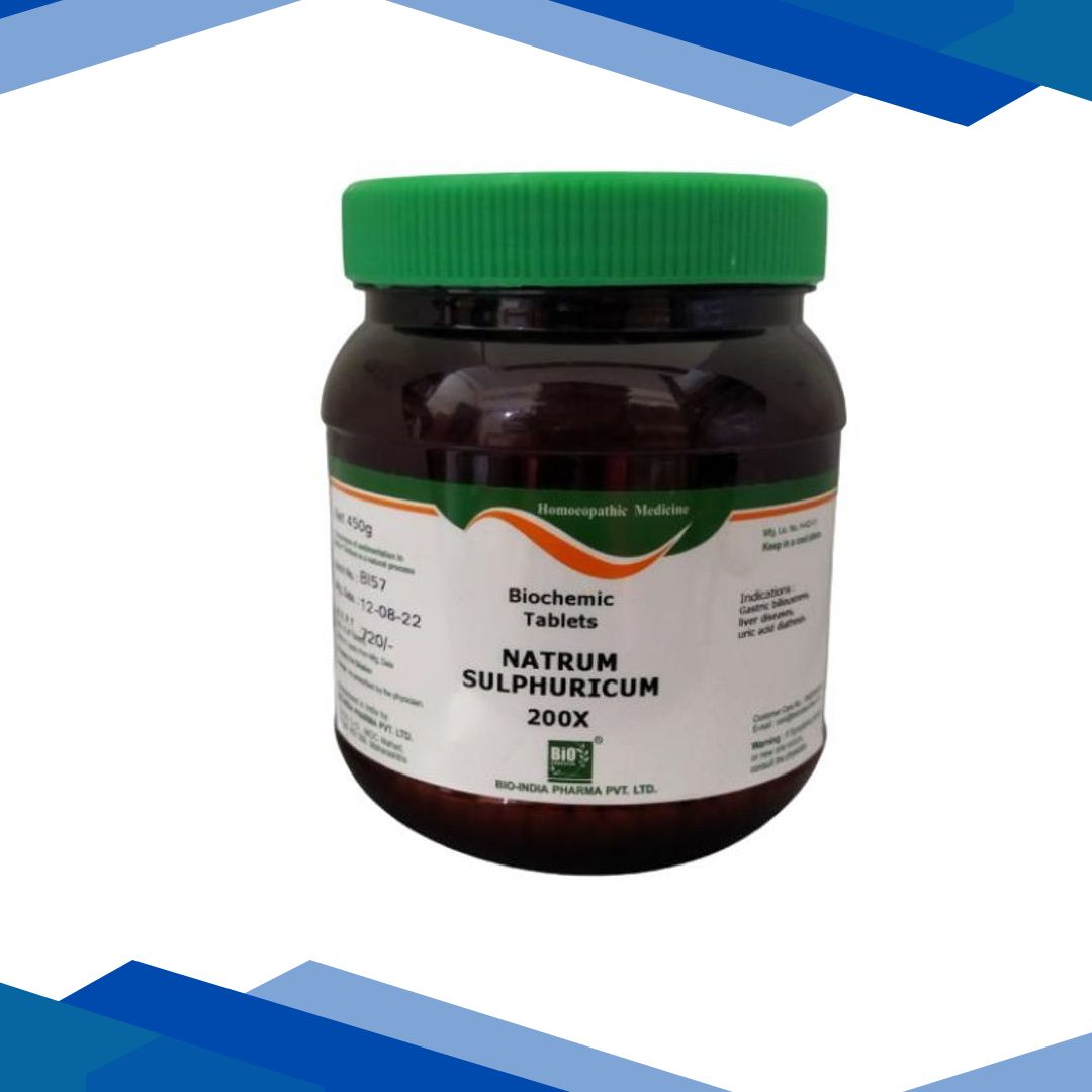Bio-India’s Biochemic Tablet – Natrum Sulphuricum 200X 450 gm