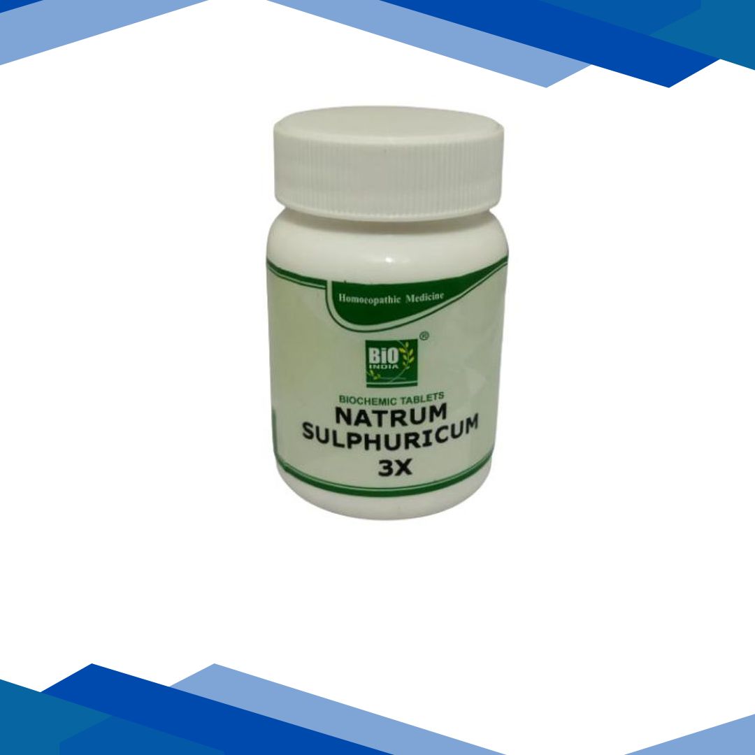Bio-India’s Biochemic Tablet – Natrum Sulphuricum 3X 25 gm