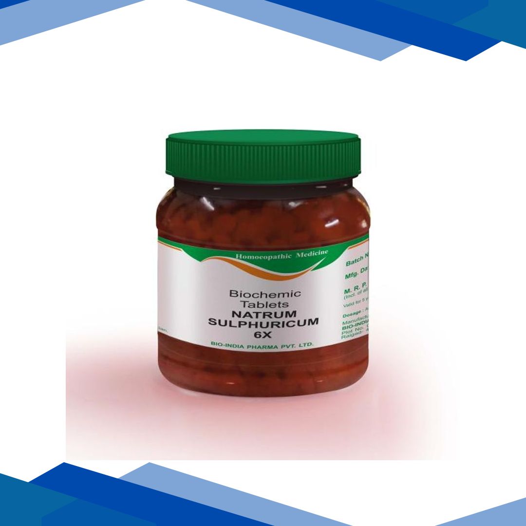 Bio-India’s Biochemic Tablet – Natrum Sulphuricum 6X 450 gm