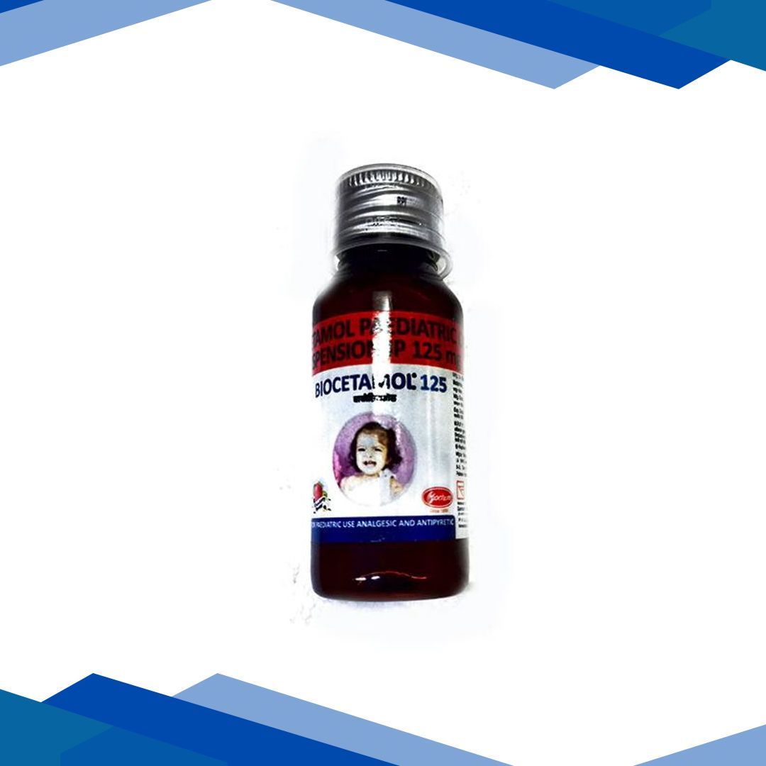 BIOCETAMOL STRAWBERRY FLAVOUR 125 Oral Suspension 60ml