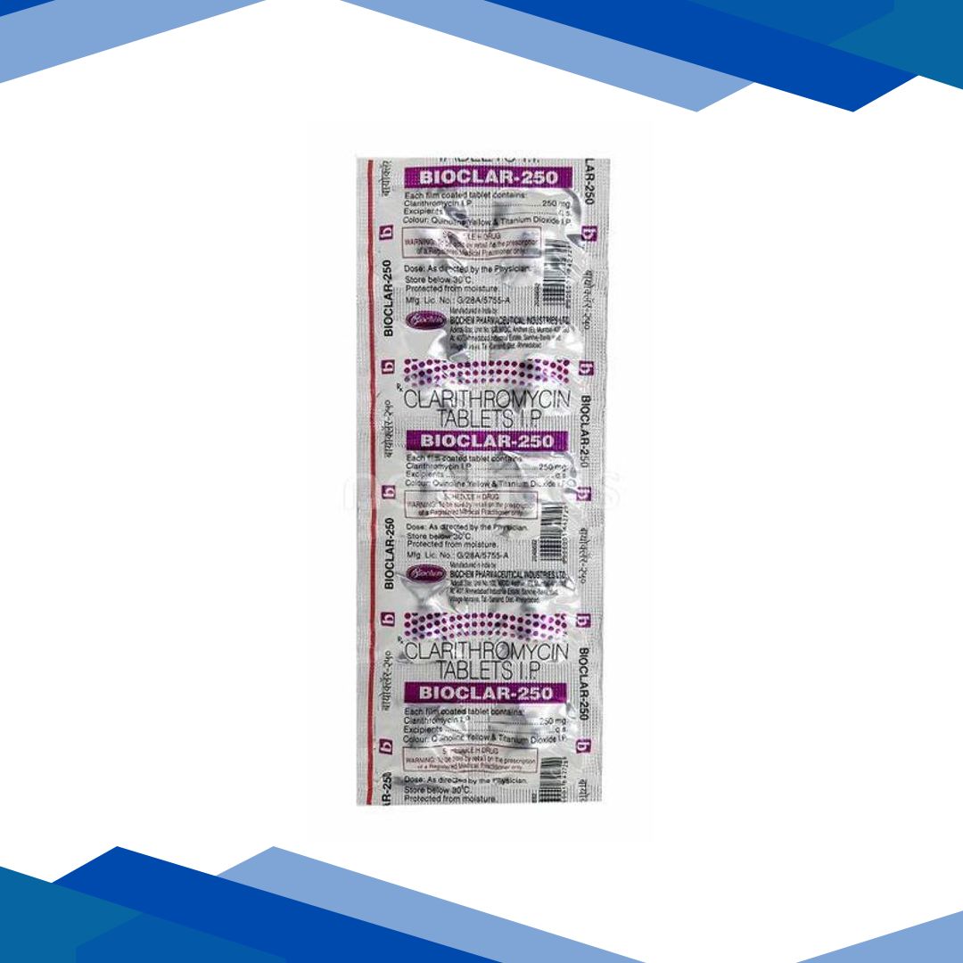 Bioclar 250mg Tablet 10’S