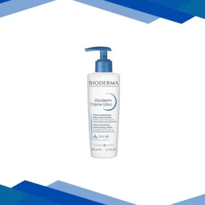 Bioderma Atoderm Creme Ultra-Nourishing Moisturiser with Hyaluronic Acid & Ceramides – Pump Bottle 200 ml