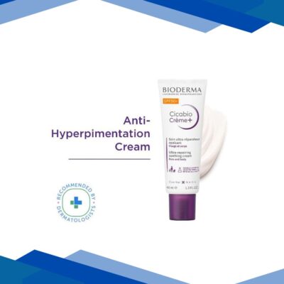 Bioderma Cicabio SPF 50+ Repairing Cream For Damaged Skin – Water-Proof & Scar Treatment 40 ml
