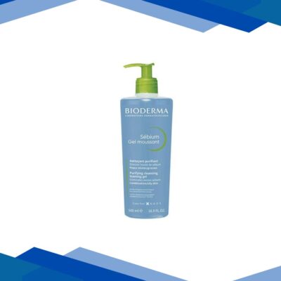 Bioderma Sebium Face And Body Wash Moussant Purifying Cleansing Gel 500 ml