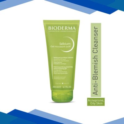 Bioderma Sebium Gel Moussant Actif Intense Purifying Cleansing Foaming Gel 200 ml