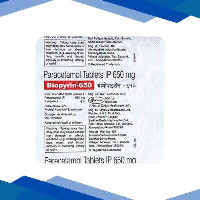 Biopyrin 650mg Tablet 15’S