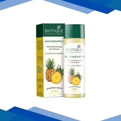Biotique Pineapple Oil Control Foaming Face Cleanser for Normal to Oily Skin 120 ml