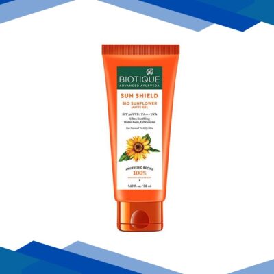 Biotique Sun Shield Sunflower UVB SPF 50+/ UVA PA+++ Matte Look Sunscreen 50ml