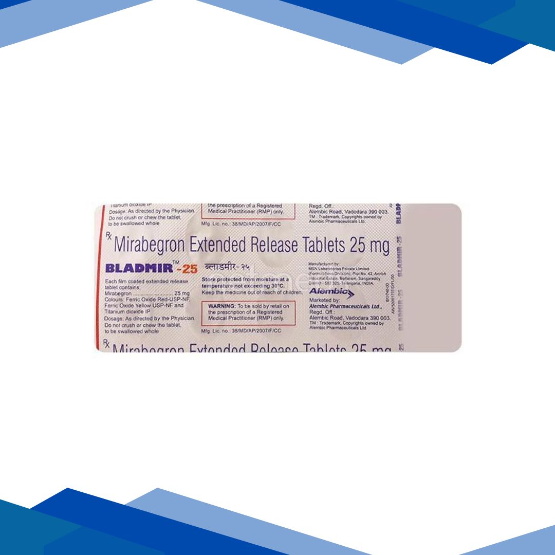 Bladmir 25mg Tablet 10’S