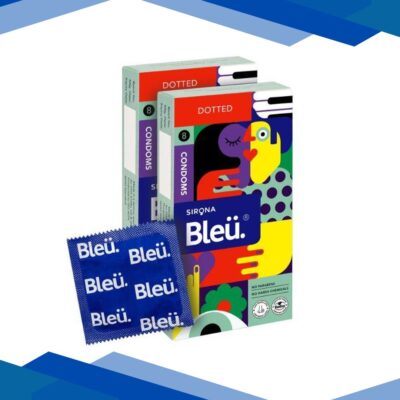 Bleu High Grade Natural Latex Dotted Condoms (Pack of 2 X 8’s)