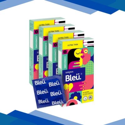 Bleu High Grade Natural Latex Ultra Thin Condoms (Pack of 4 X 8’s)