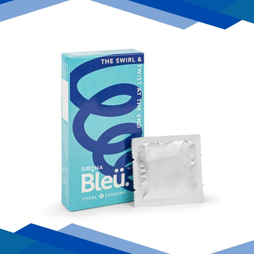 Bleu Spiral Condoms for Men 8’s