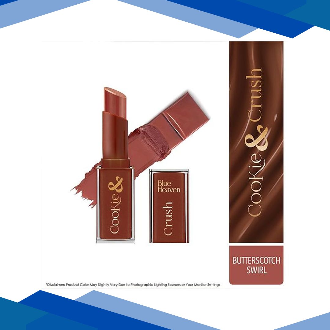 Blue Heaven Cookie & Crush Chocolate-Flavored Soft-Matte Lipstick, Butterscotch Swirl 3.4 gm