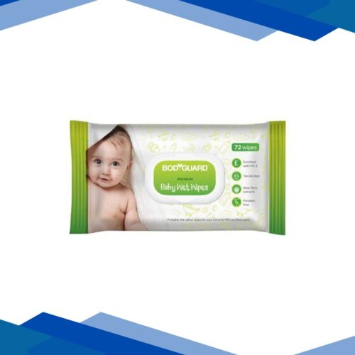 BodyGuard Premium Baby Wet Wipes with Aloe Vera Extract 72’s