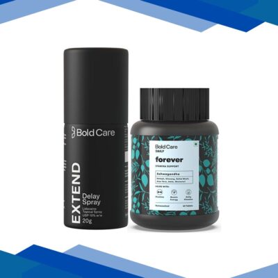Bold Care All Round Stamina Booster Combo Pack (Forever Tablet 60’s + Extend Delay Spray 20 gm)