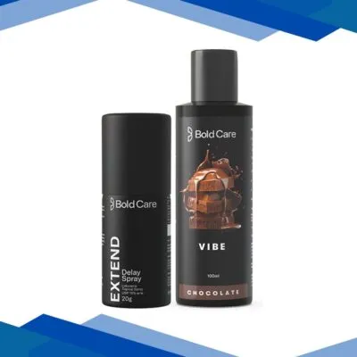 Bold Care Lube Combo Pack (Vibe Lube 100 ml – Chocolate + Extend Delay Spray 20 gm)