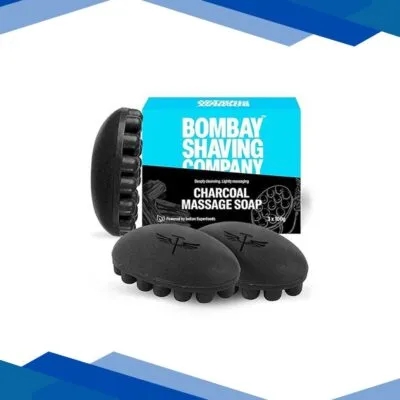 Bombay Shaving Company Charcoal Massage Soap 100gm 3’s
