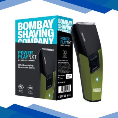 Bombay Shaving Company Power Play Next Trimmer, Self Sharpening Blades, Trimmer For Men- Green 130 gm
