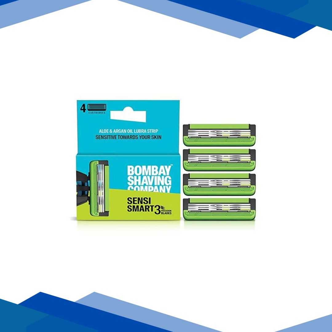 Bombay Shaving Company Sensi Smart 3 Razor Cartridge 4’s