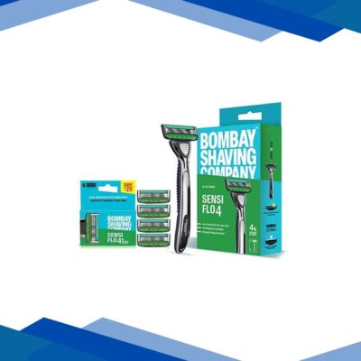 Bombay Shaving Company Sensiflo-4 Razor with Cartridge 4’s