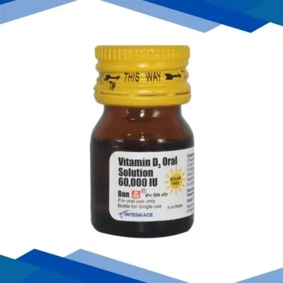 BON DK Shot 60000IU Sugar Free Oral Solution 5ml