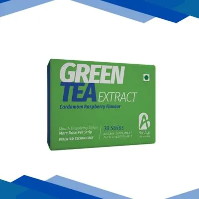 BonAyu Green Tea Extract Mouth Dissolving Strips – Cardamom Raspeberry 30’s