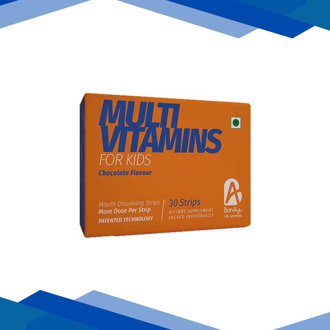 BonAyu Multivitamin Mouth Dissolving Strips for Kids – Chocolate 30’s