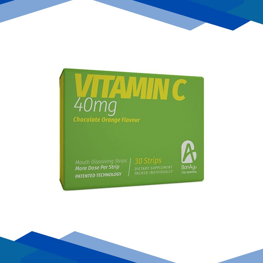 BonAyu Vitamin C Mouth Dissolving Strips – Chocolate Orange 30’s