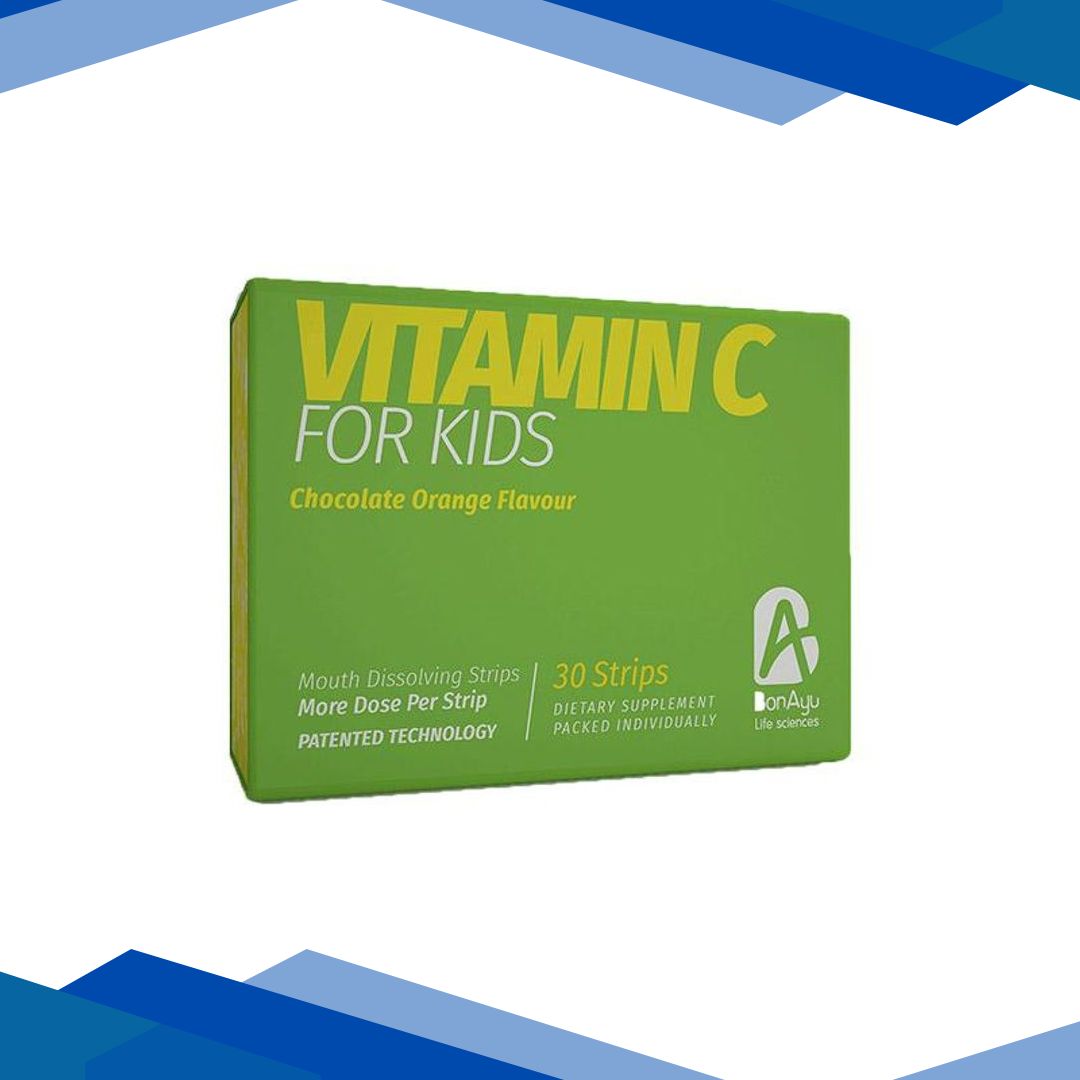 BonAyu Vitamin C Mouth Dissolving Strips for Kids – Chocolate Orange 30’s