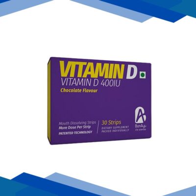 BonAyu Vitamin D 400 IU Mouth Dissolving Strips – Chocolate 30’s