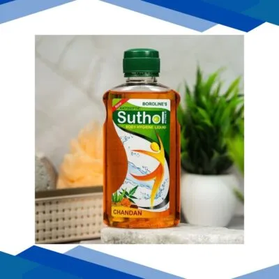 Boroline’s Antiseptic Suthol Active Body Hygiene Liquid – Chandan 200 ml