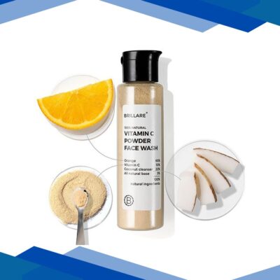 Brillare Vitamin C Powder Face Wash For Glowing, Bright Looking Skin 30 gm