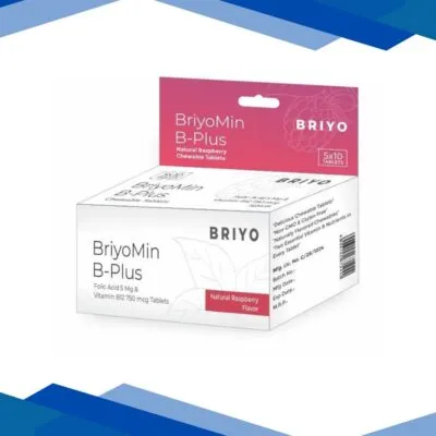 Briyo Briyomin B Plus Chewable Tablet – Natural Raspberry Flavour 30’s